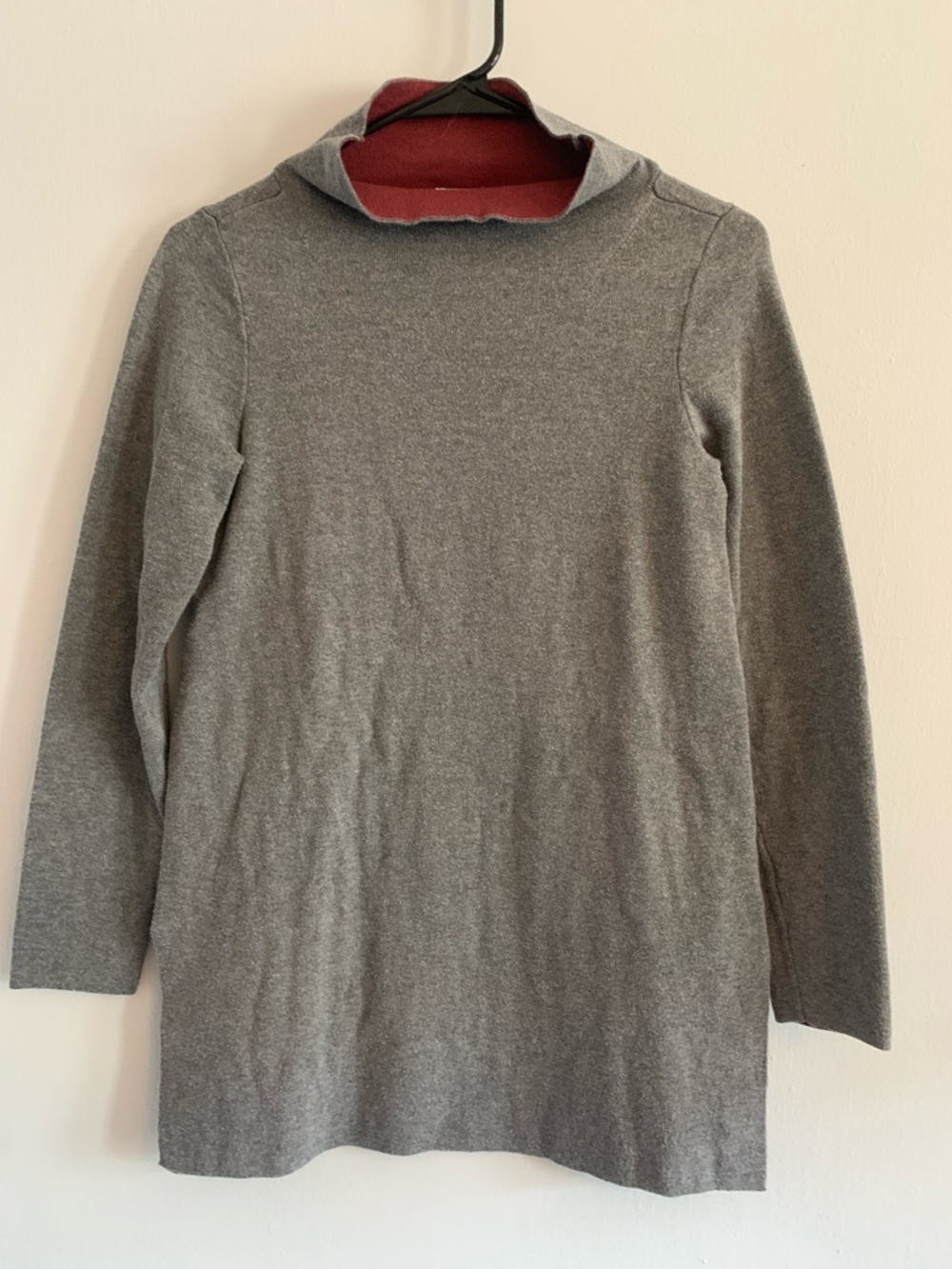 ASPEN Women's Gray Long-Sleeve Funnel Neck Top